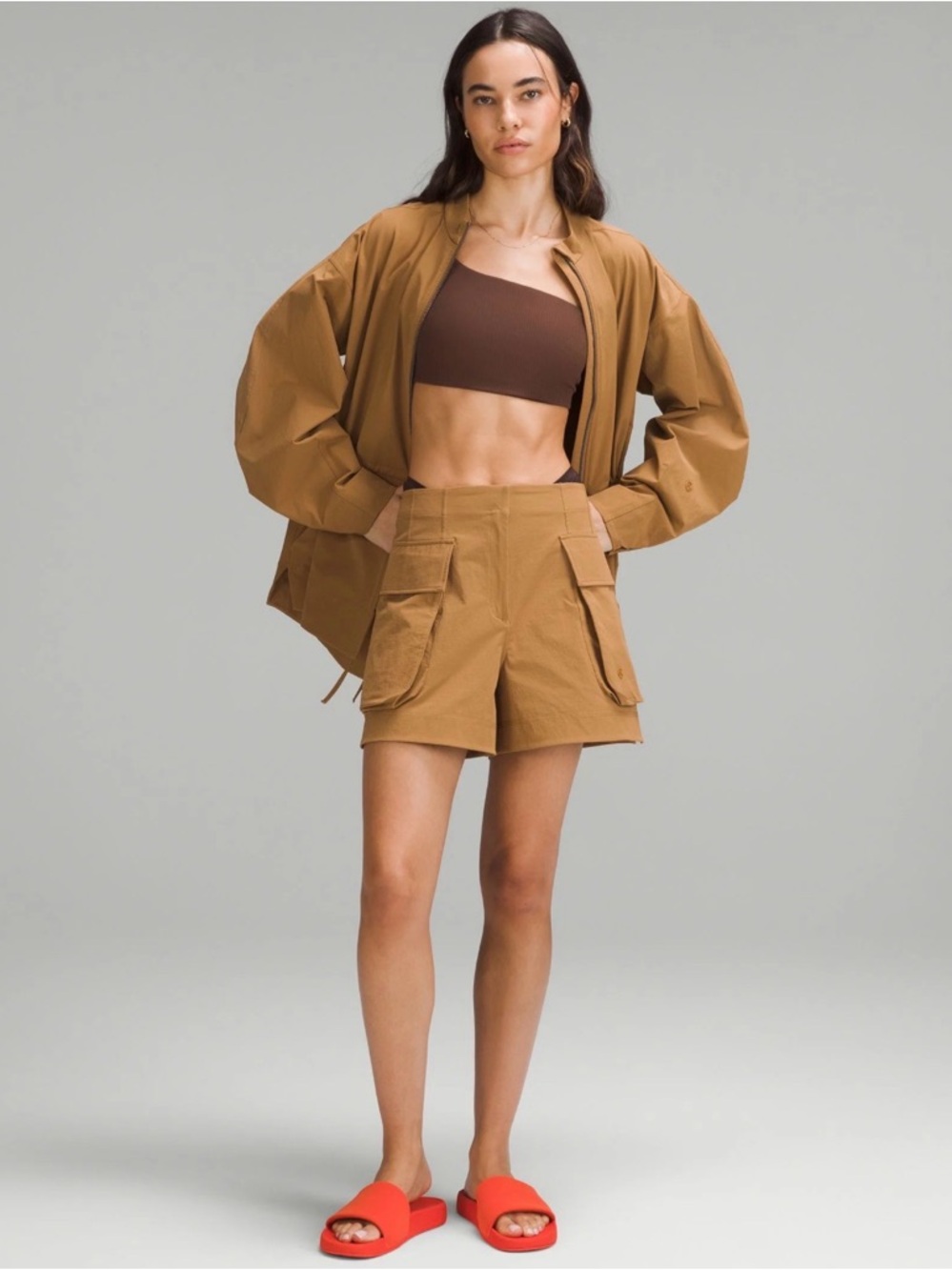 Lululemon Women's Tan Cargo Shorts